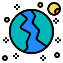 external planet-aerospace-phatplus-lineal-color-phatplus icon