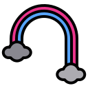 external rainbow-weather-phatplus-lineal-color-phatplus icon