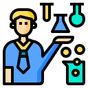 external scientist-biochemistry-phatplus-lineal-color-phatplus icon