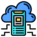 external smartphone-cloud-computing-phatplus-lineal-color-phatplus icon