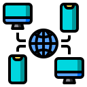 external social-media-intelligent-center-phatplus-lineal-color-phatplus icon