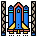 external space-shuttle-aerospace-phatplus-lineal-color-phatplus icon