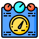 external speedometer-encryption-phatplus-lineal-color-phatplus icon