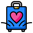 external suitcase-love-party-phatplus-lineal-color-phatplus icon