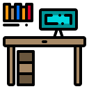 external table-school-phatplus-lineal-color-phatplus icon