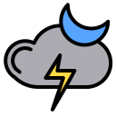 external thunder-weather-phatplus-lineal-color-phatplus-2 icon