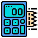 external ticket-calculator-tools-phatplus-lineal-color-phatplus icon