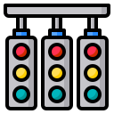 external traffic-lights-car-racing-phatplus-lineal-color-phatplus icon