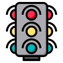 external traffic-lights-map-phatplus-lineal-color-phatplus icon