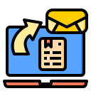 external transfer-document-phatplus-lineal-color-phatplus icon