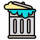 external trash-kitchen-phatplus-lineal-color-phatplus icon