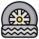 external tyre-car-racing-phatplus-lineal-color-phatplus icon