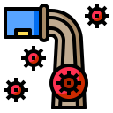 external waste-virus-transmission-phatplus-lineal-color-phatplus icon
