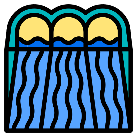 Hydro Power icon in Phatplus Lineal Color Style