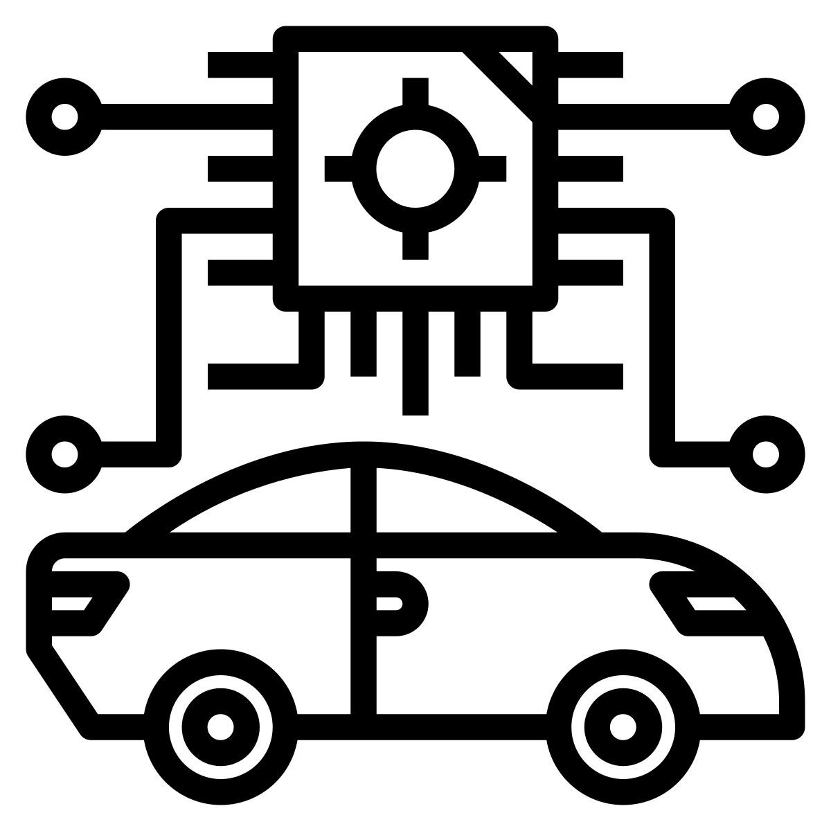 autonomous car icon