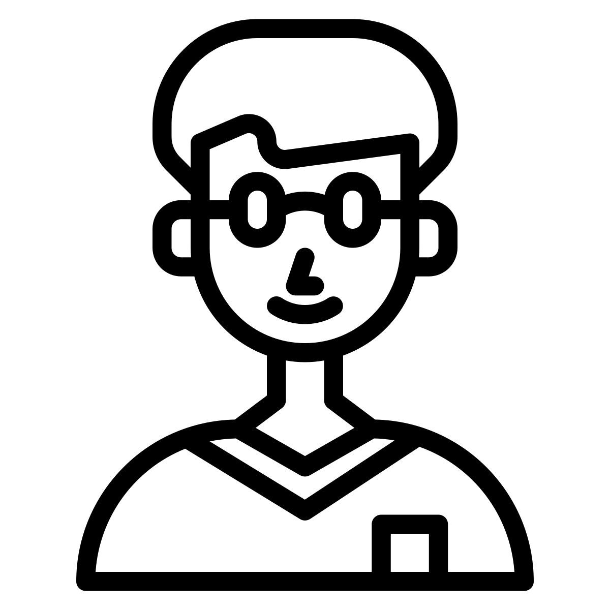 external boy fashion man human glasses_4 avatar phatplus lineal phatplus icon