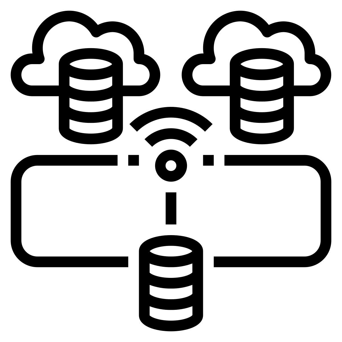 cluster computing icon