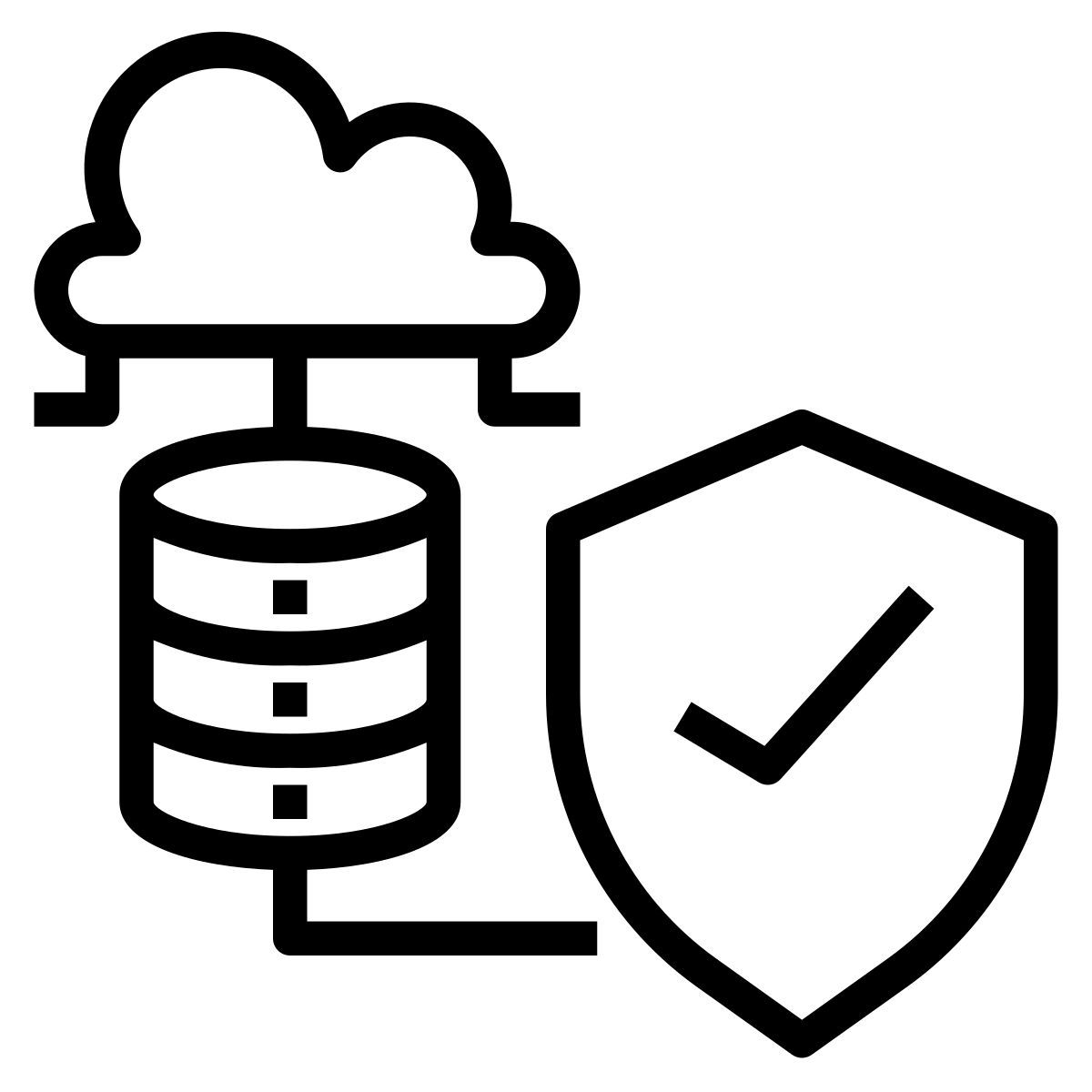 secured database icon