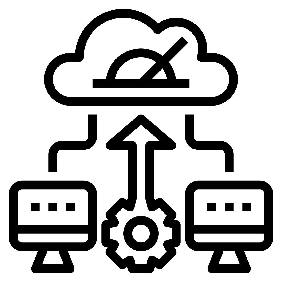 cloud performance icon