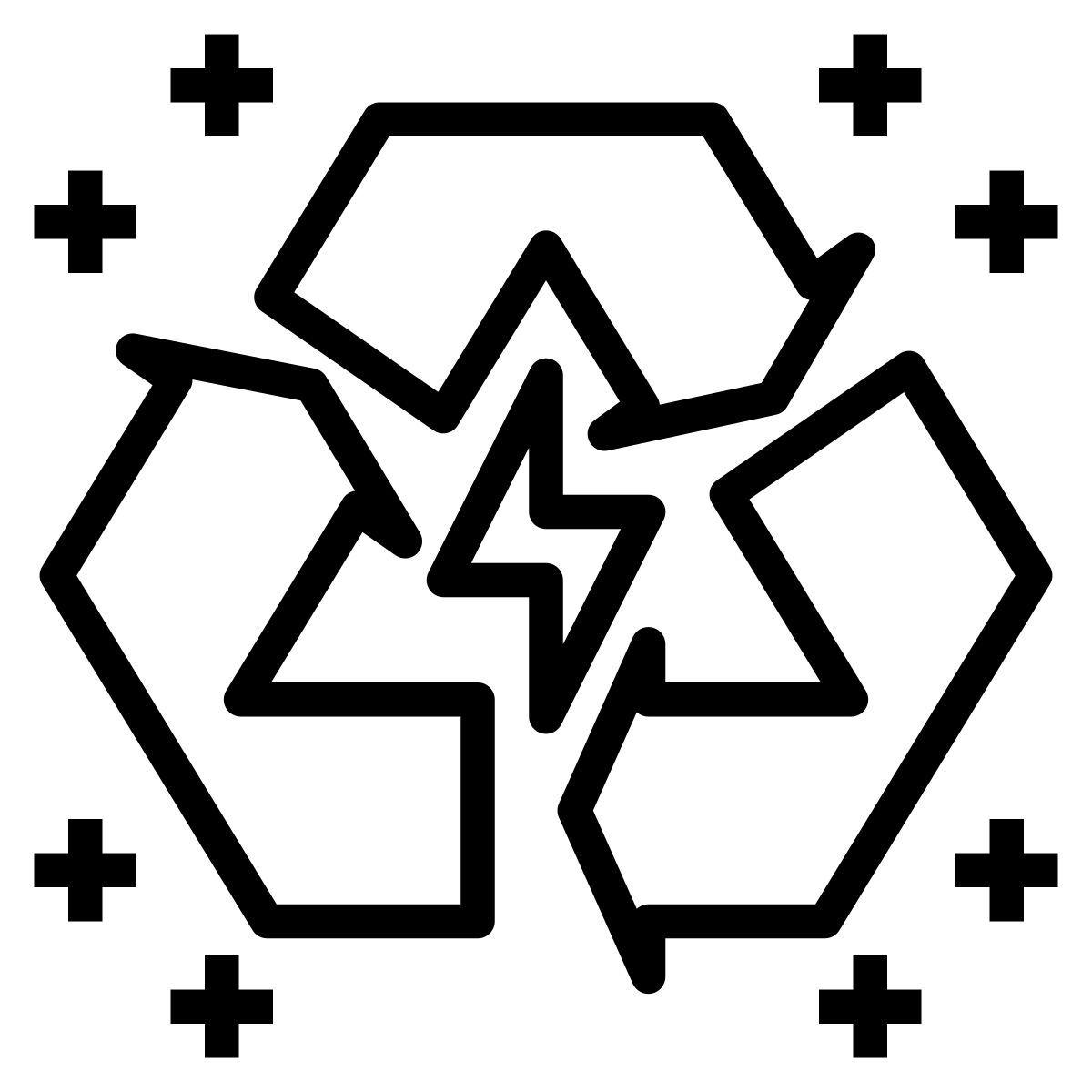 전기 삼각형 표지판 icon