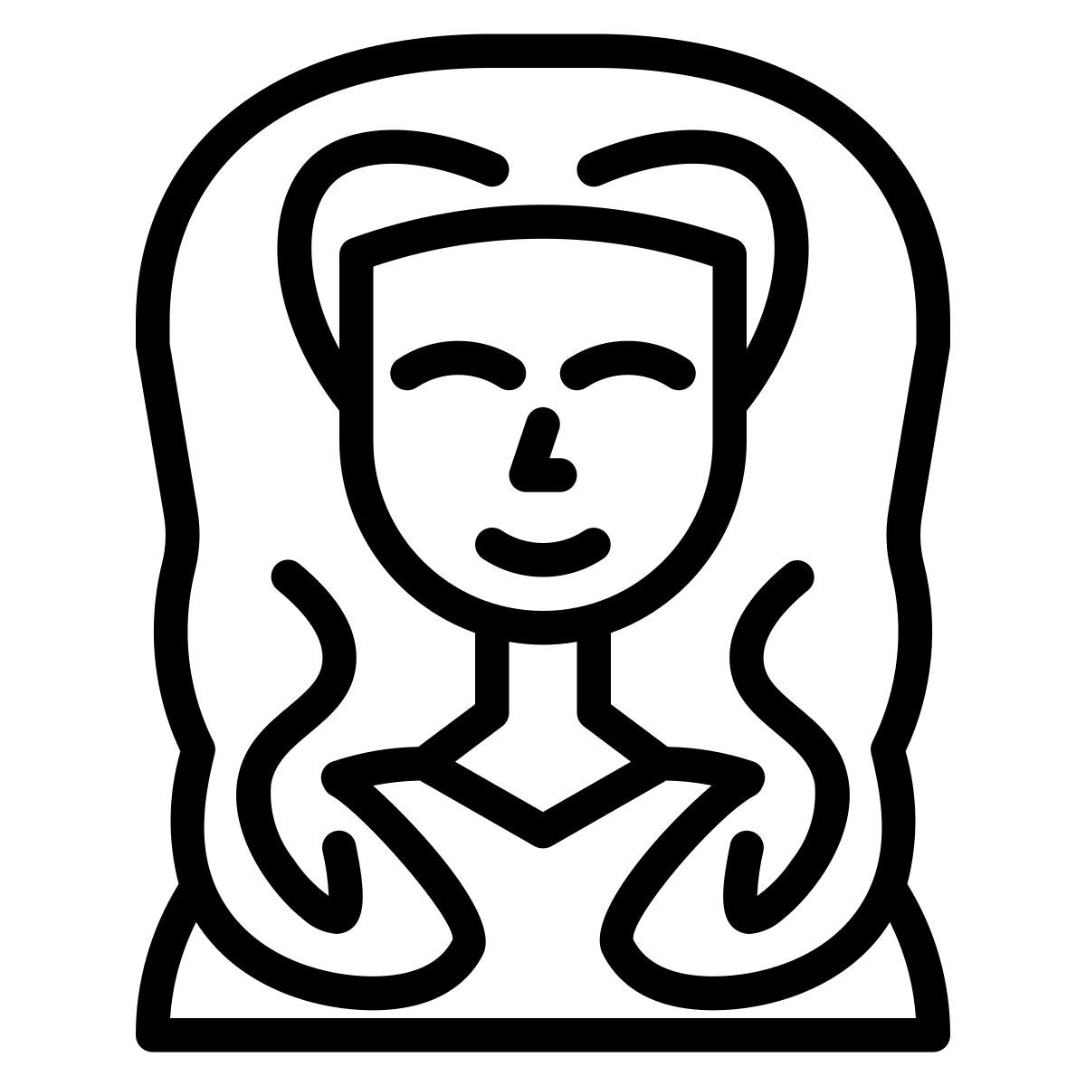 external smart woman girl woman human suit_7 avatar phatplus lineal phatplus icon