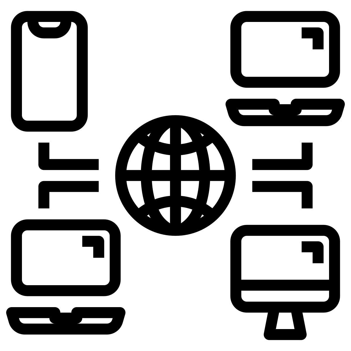 external worldwide cloud system phatplus lineal phatplus icon