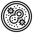 external petri-dish-covid19-phatplus-lineal-phatplus icon