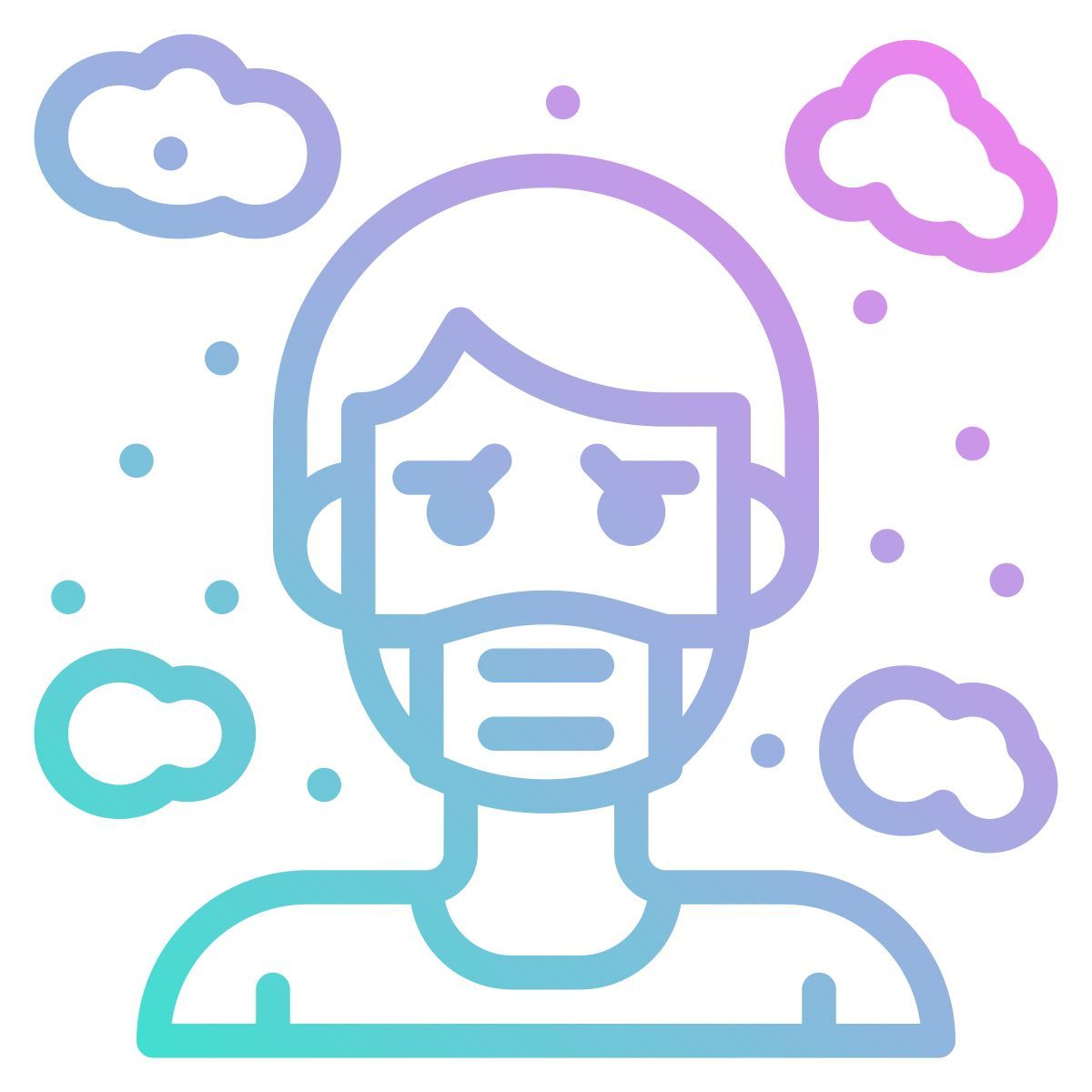 contaminación del aire icon