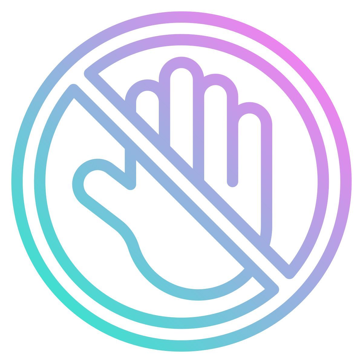 dont touch icon