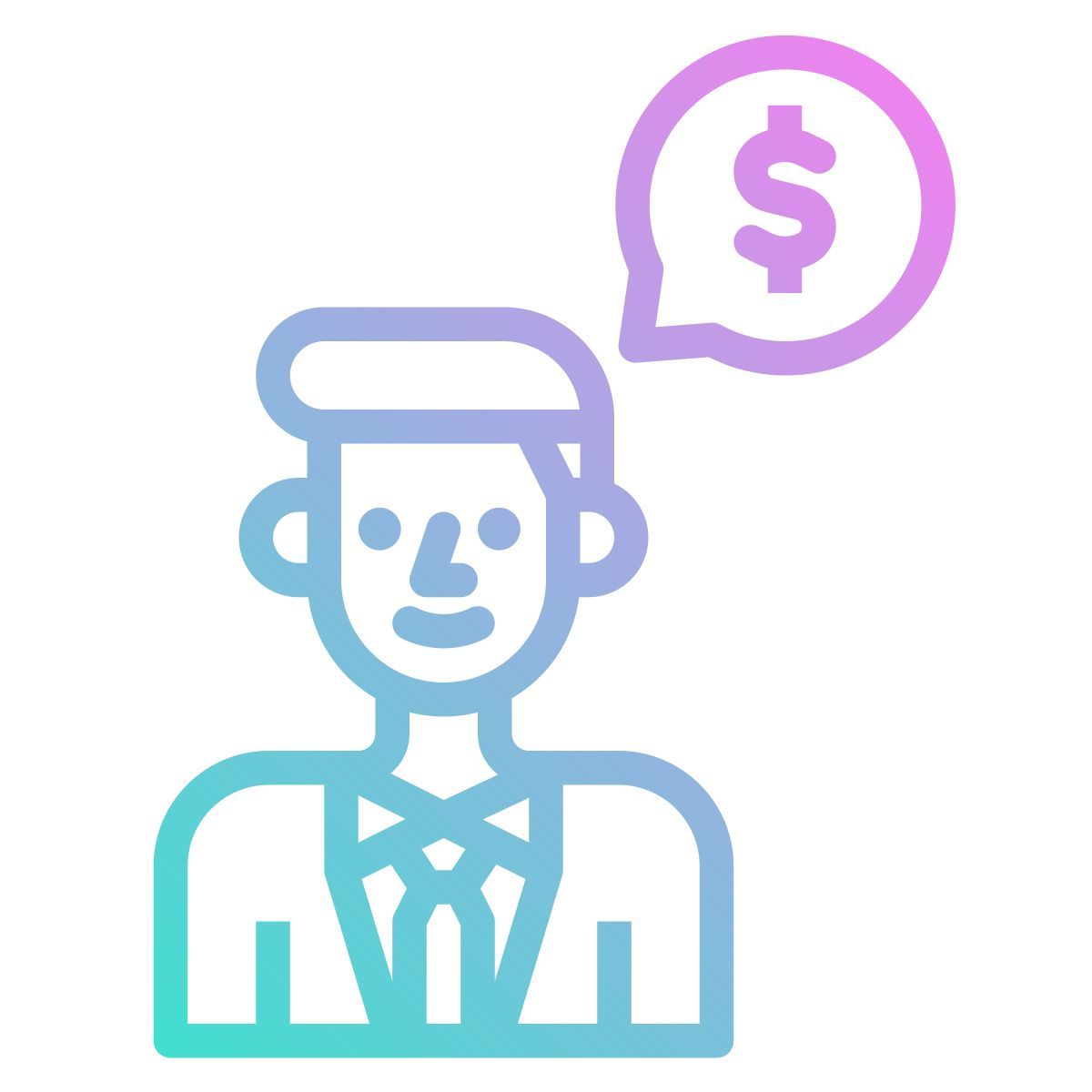 financial consultant icon