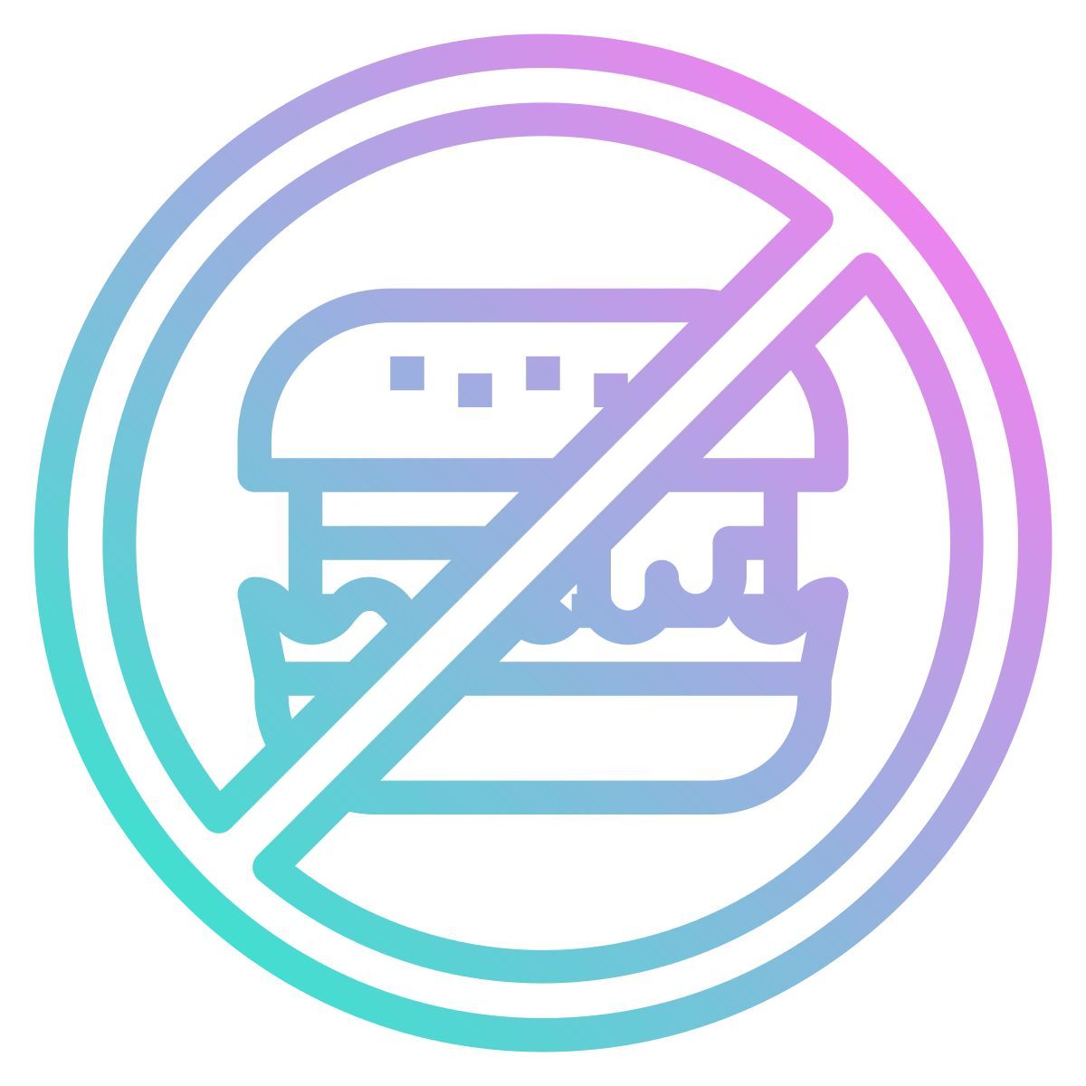 no fast food icon