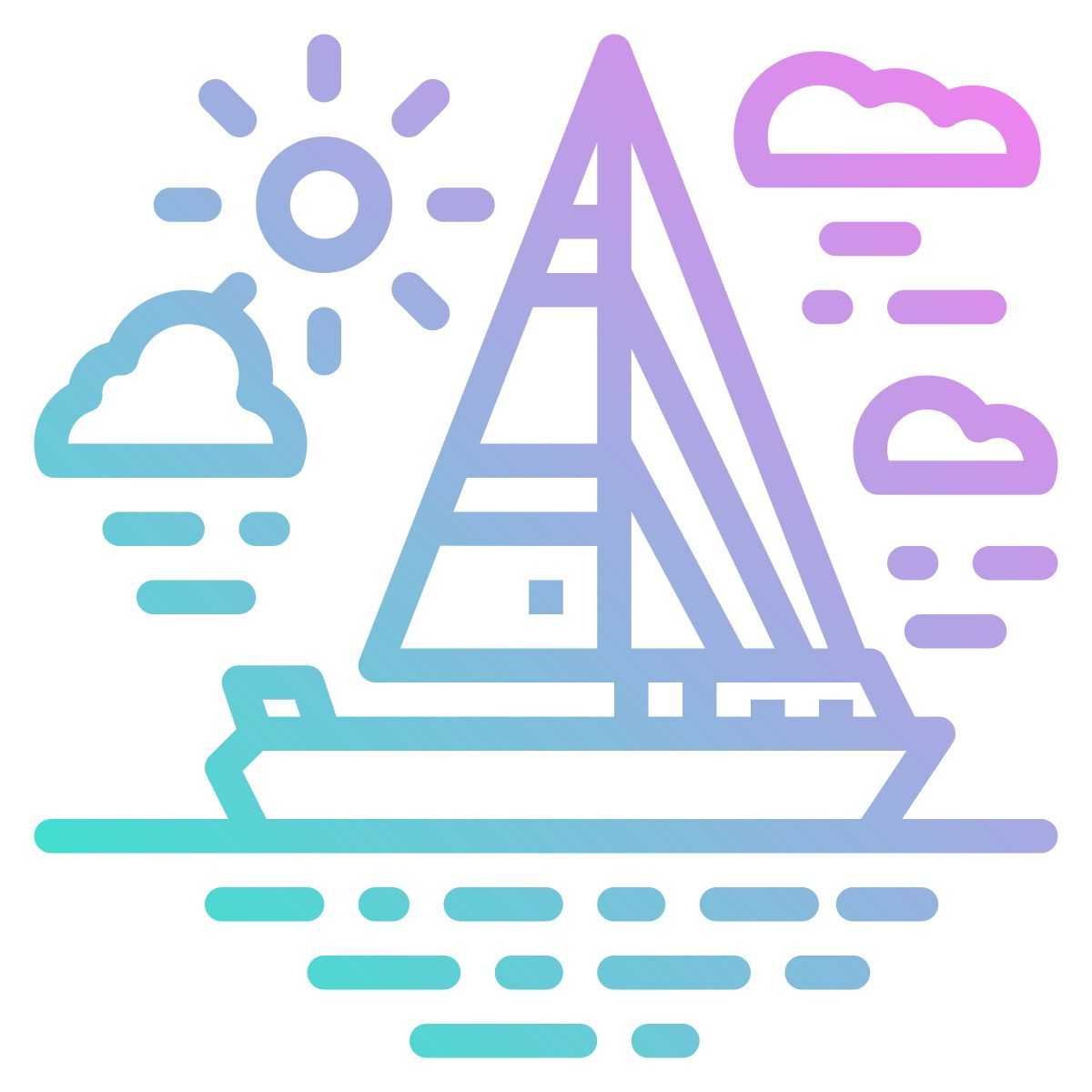 sailing boat icon
