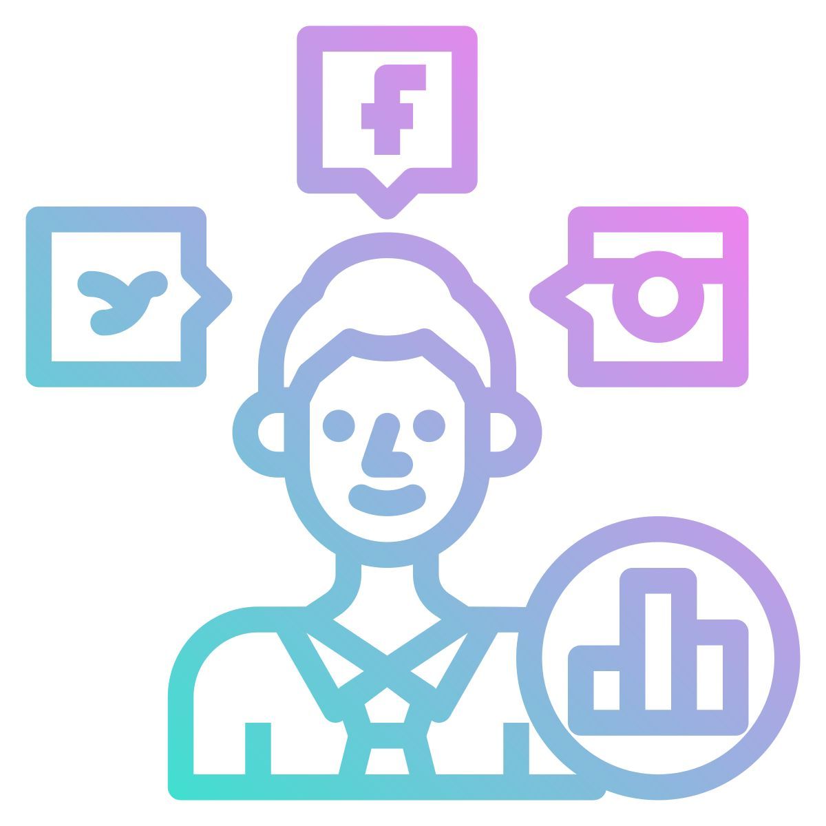 social media marketing icon