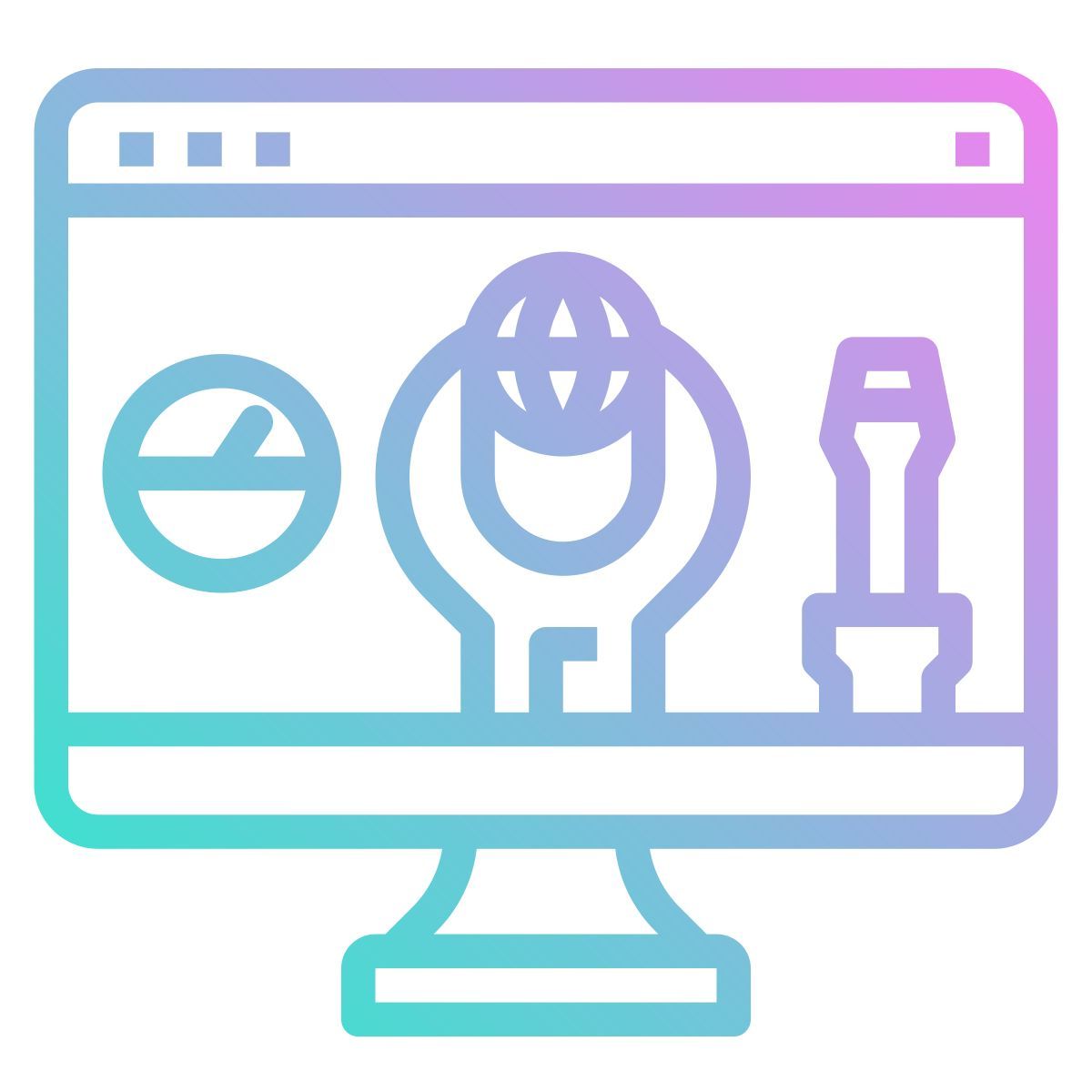 manutenção da web icon