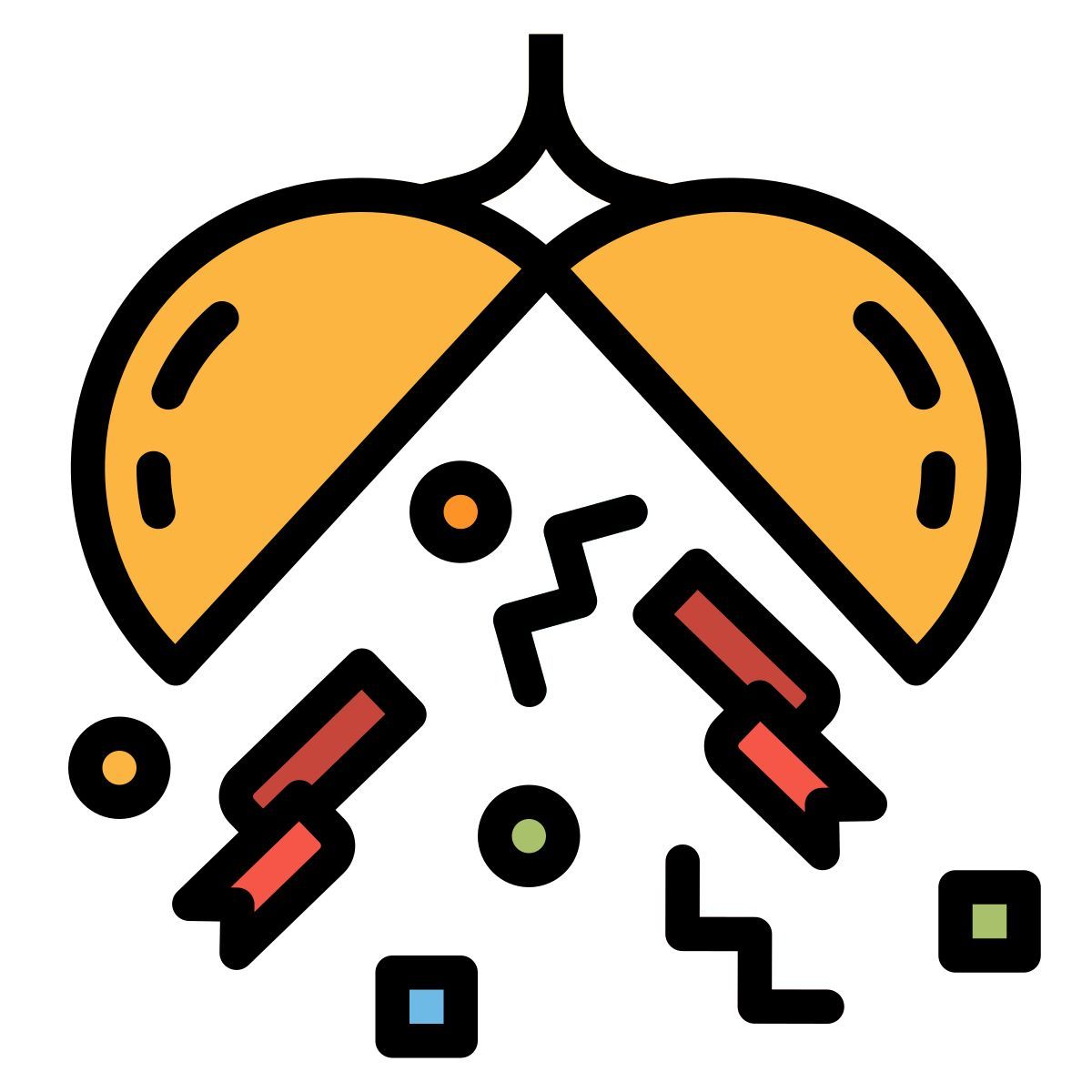 confetti ball icon