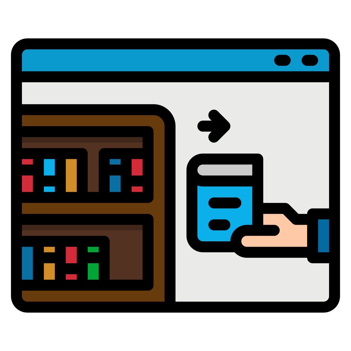 digital library icon