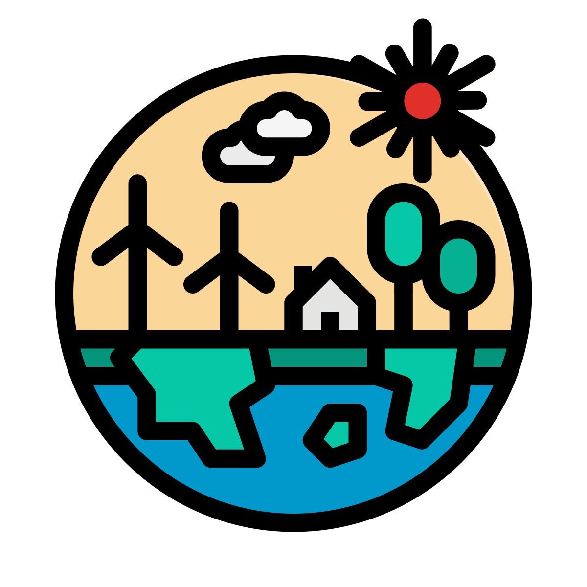 botón ecología icon