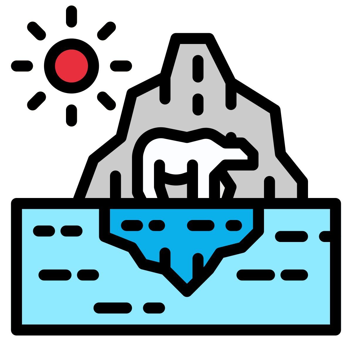 globale erwärmung icon