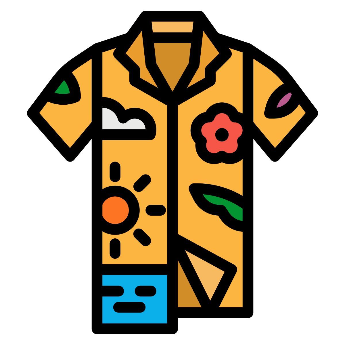 hawaiian shirt icon