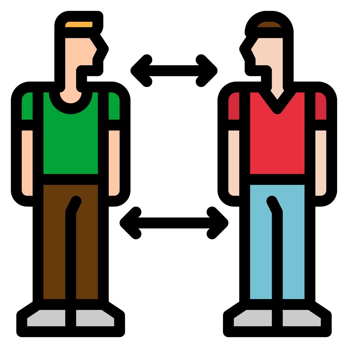 keep distance icon