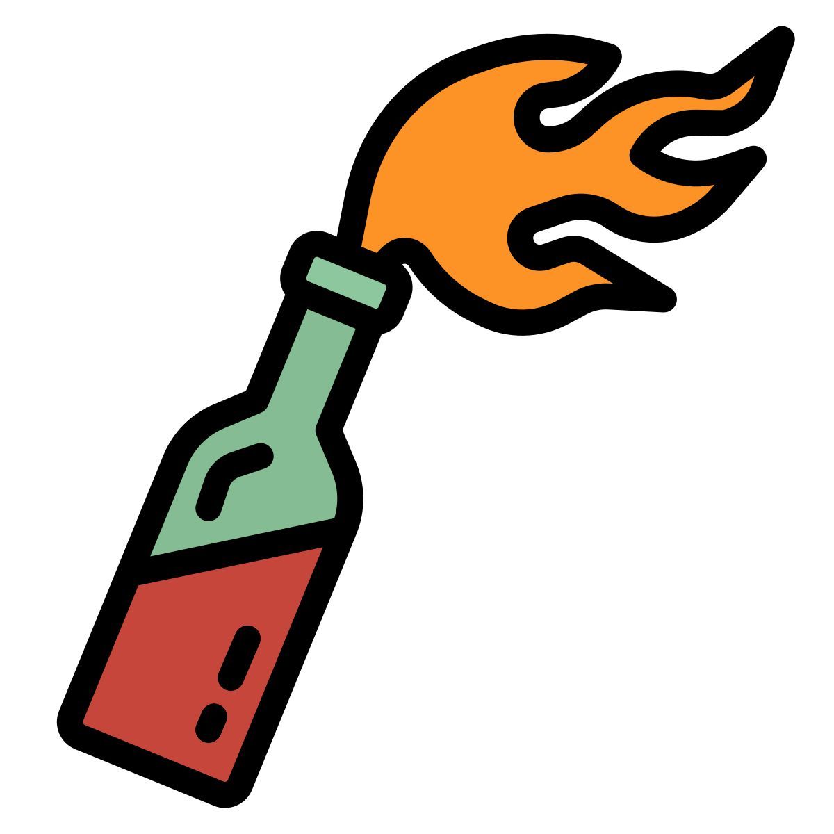 cóctel molotov icon