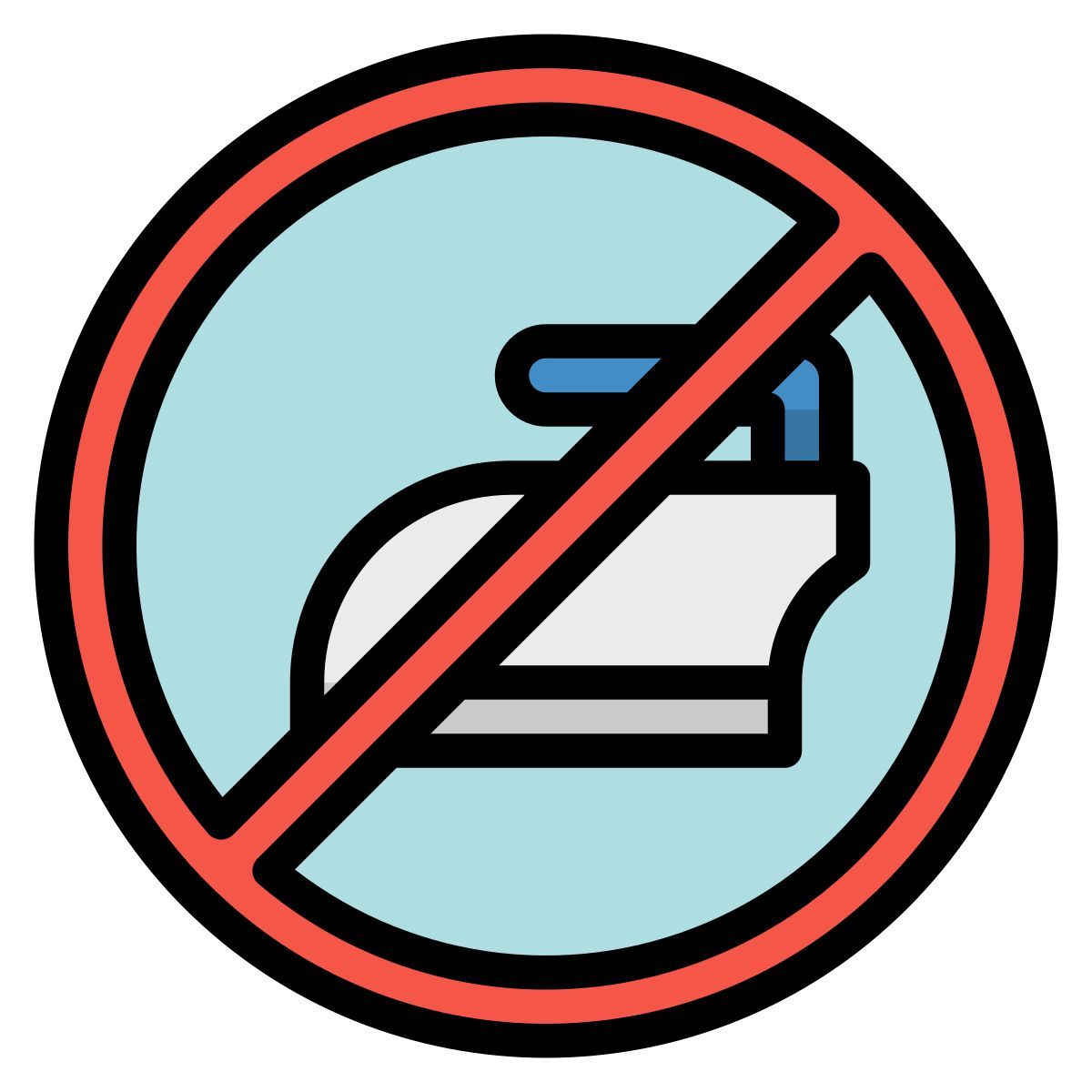 no iron icon