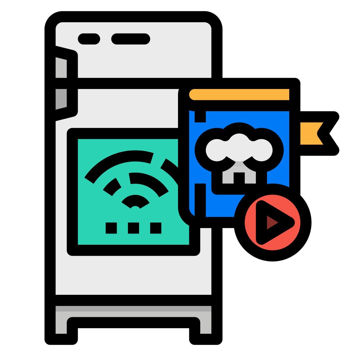 intelligenter kühlschrank icon