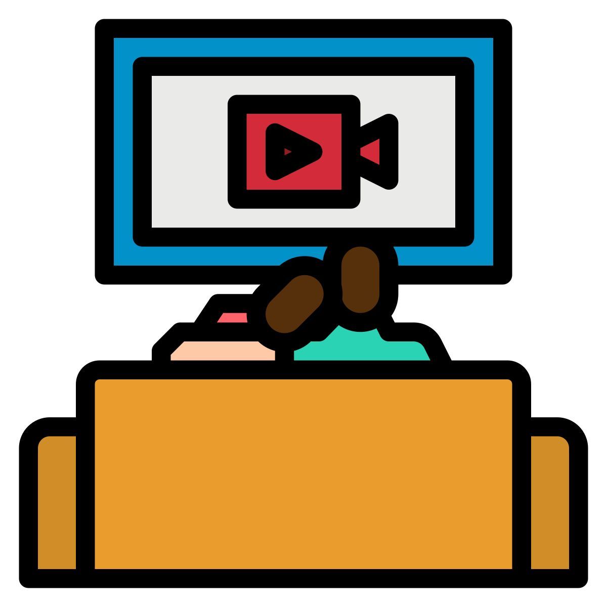 tv watching icon