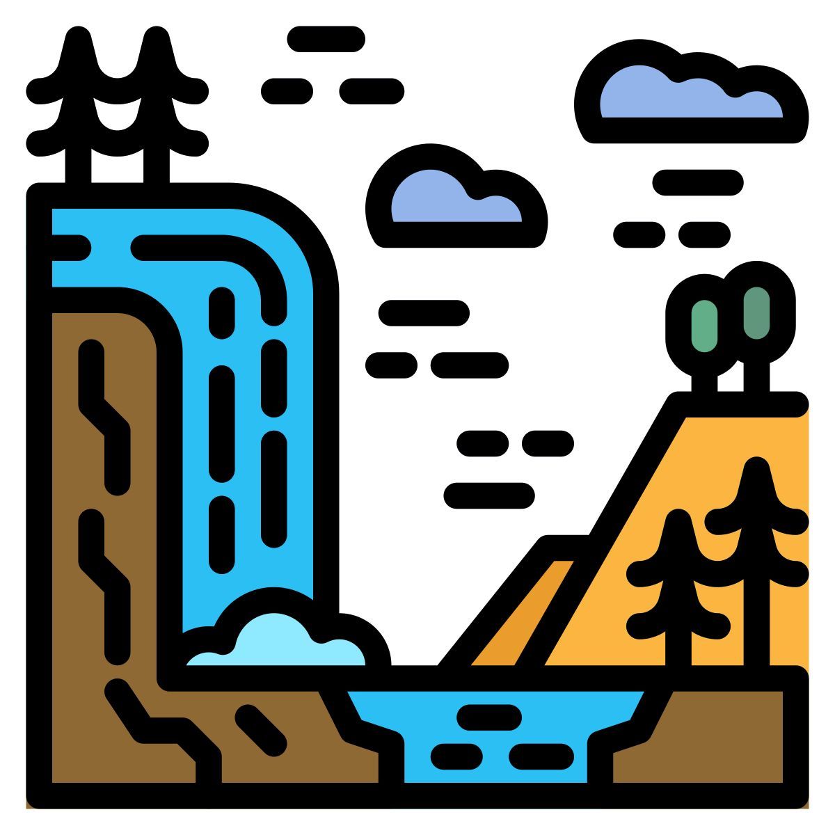 waterfall icon