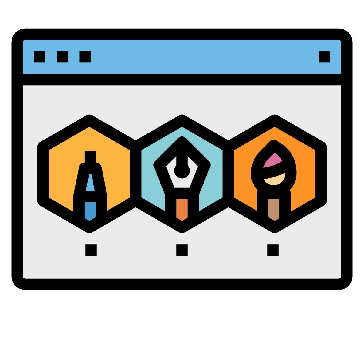 Diseño Web Filled icon
