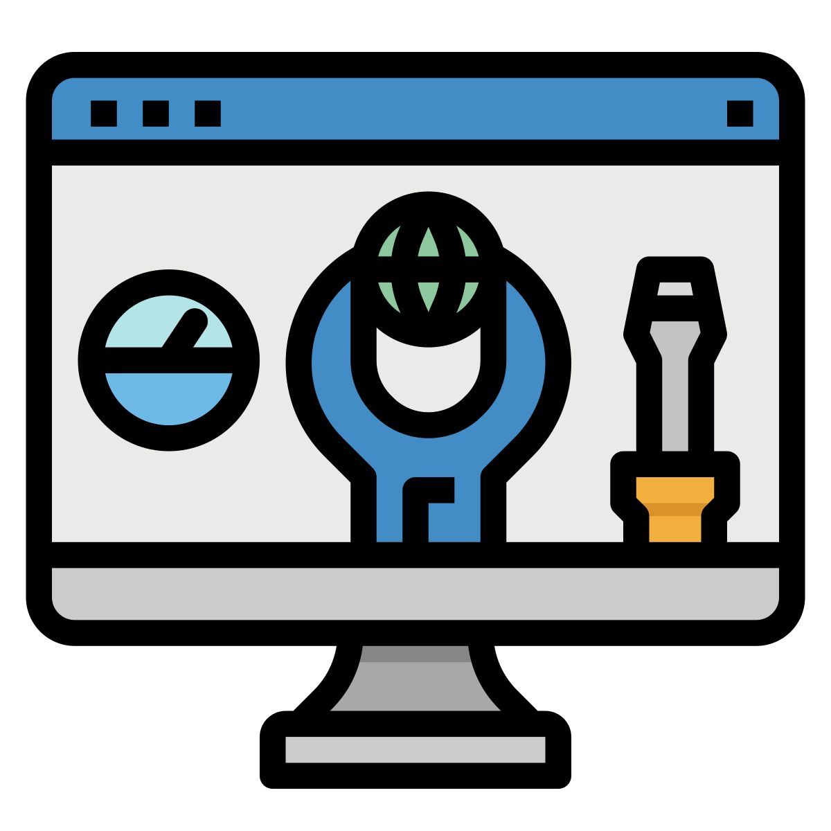 manutenção da web icon