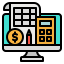 external bookkeeping-online-business-photo3ideastudio-lineal-color-photo3ideastudio icon