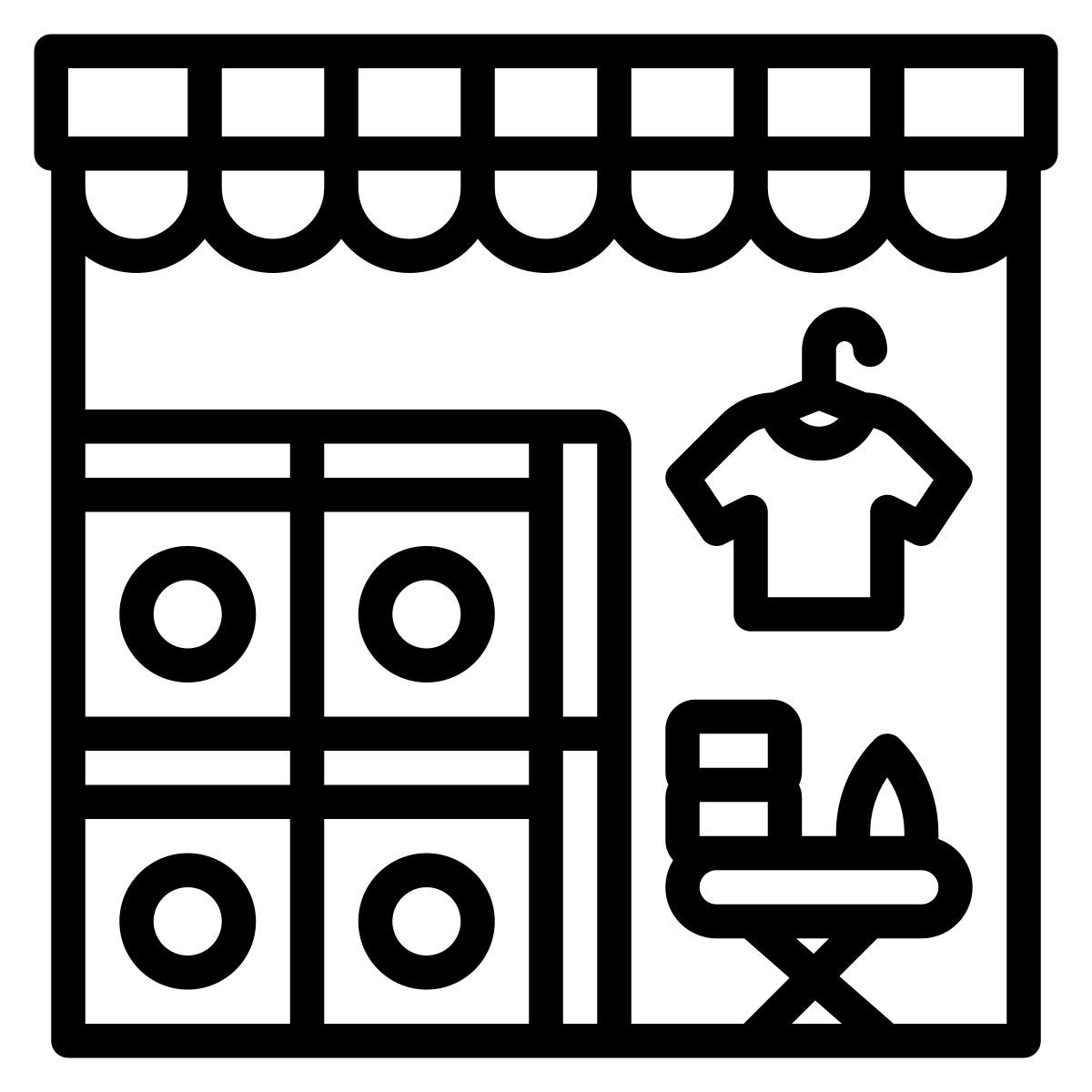 laundry shop icon