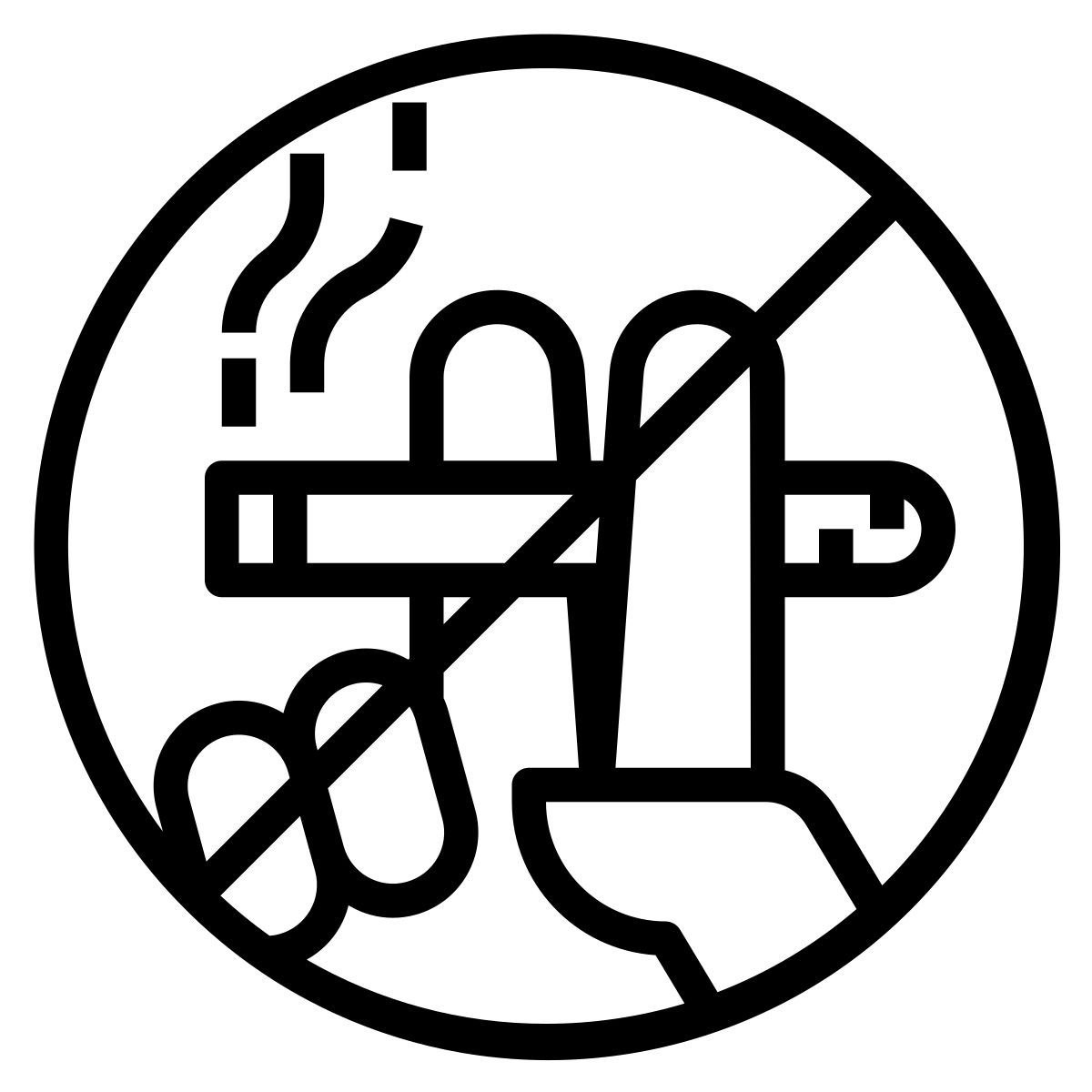 no cigarette smoking icon